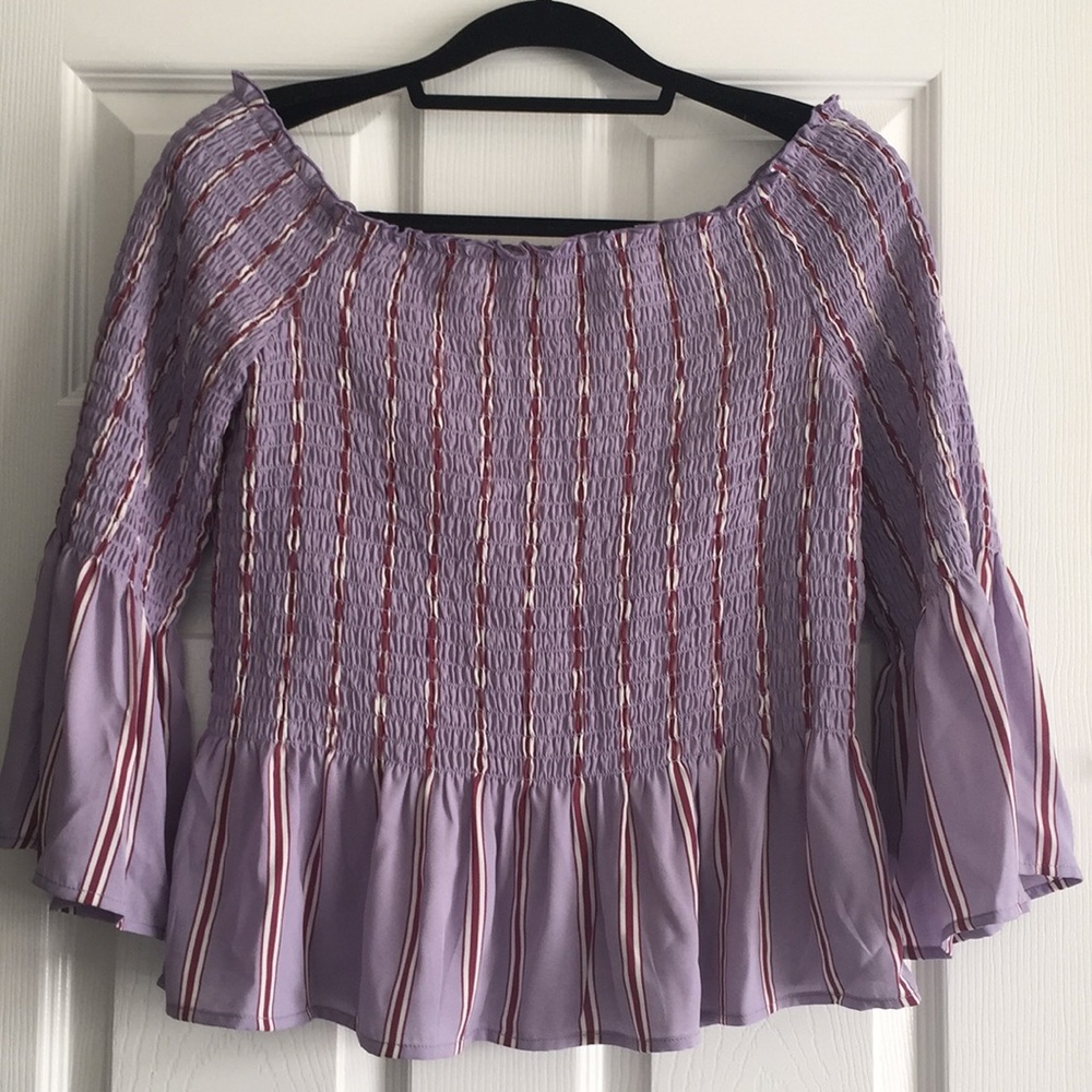 🆕 Candie’s SMOCKED MARILYN TOP ~ Size XL